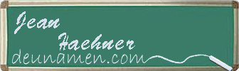 Jean Haehner Visitenkarte